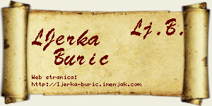 LJerka Burić vizit kartica